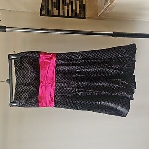 Speechless strapless polkadot dress